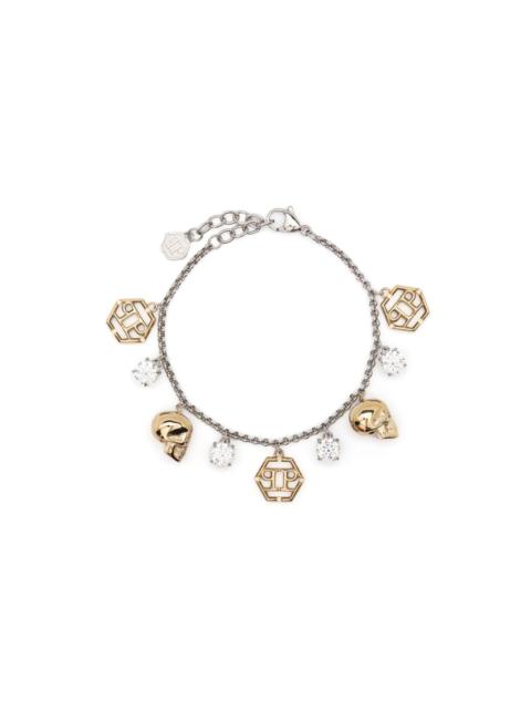 PHILIPP PLEIN 3D Skull two-tone bracelet