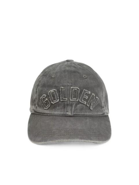 Golden Goose logo-appliqué distressed baseball cap