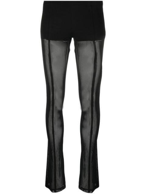 Blumarine low-rise semi-sheer trousers