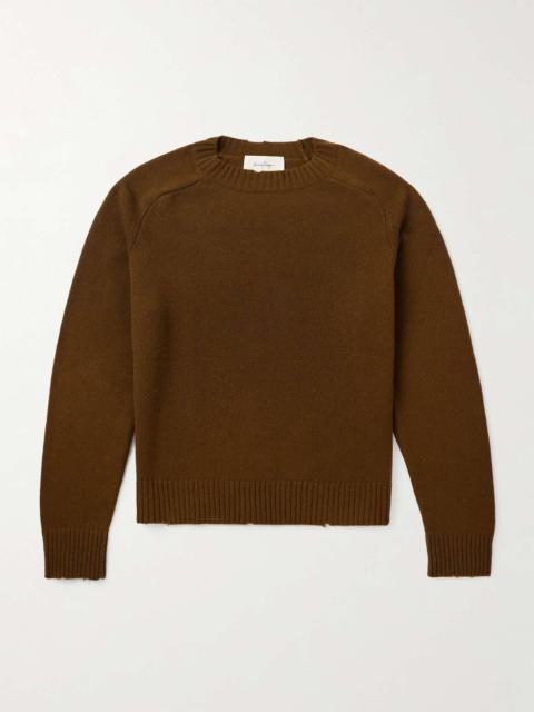 SECOND/LAYER Distressed Cashmere Sweater