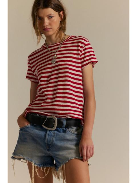 FREE PEOPLE We The Free Nora Striped Linen Tee