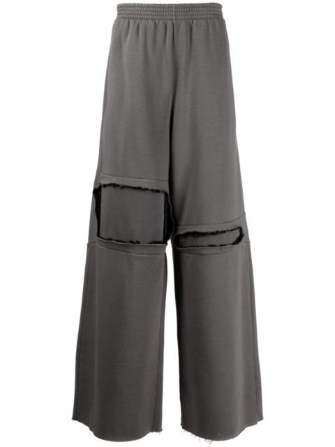 MM6 Maison Margiela cut-out wide-leg track pants