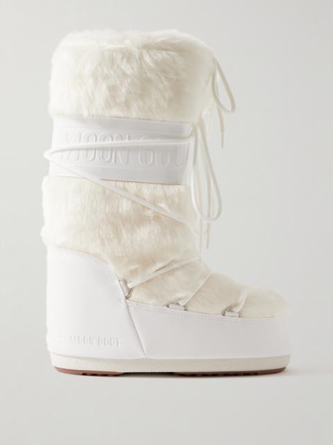 MOON BOOT Icon Faux Fur And Faux Leather Snow Boots