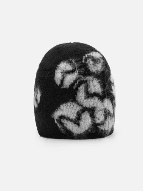EVISU Brushed Seagull Logo Beanie