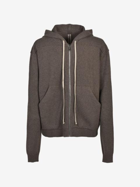 Rick Owens knitted zip-up hoodie