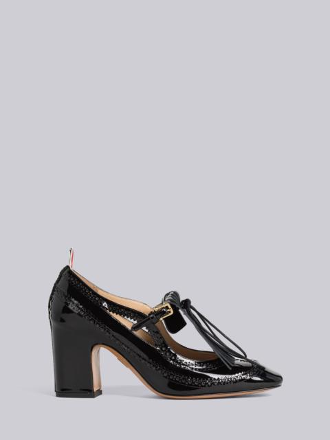 Thom Browne Soft Patent Block Heel Kilt Thom John