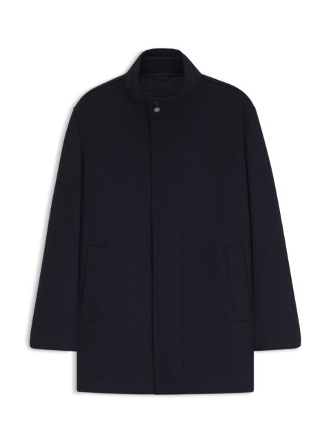 BOSS FORMAL COAT IN ITALIAN FABRIC WITH A STAND COLLAR
