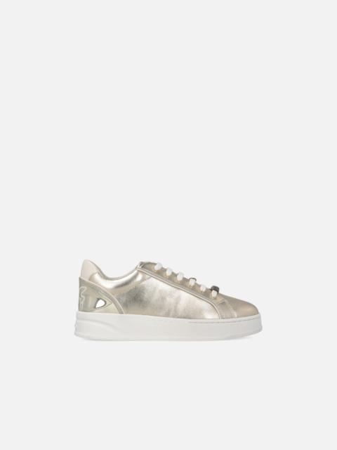 PINKO LAMINATED SNEAKERS WITH LOGO