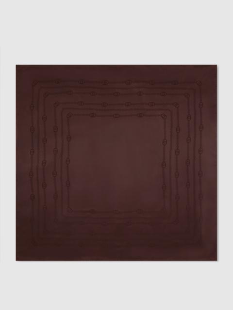 GUCCI Interlocking G chain silk carré