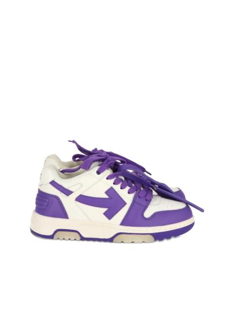 Off-White arrow-motif leather sneakers