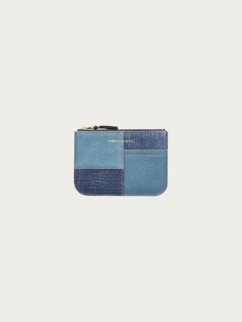 Comme Des Garçons Denim Patchwork Wallet - Blue