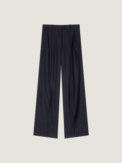 Givenchy DOUBLE PLEAT STRIPED PANTS IN WOOL