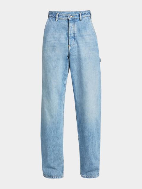Bottega Veneta Men's New Eco Wash Denim Carpenter Pants