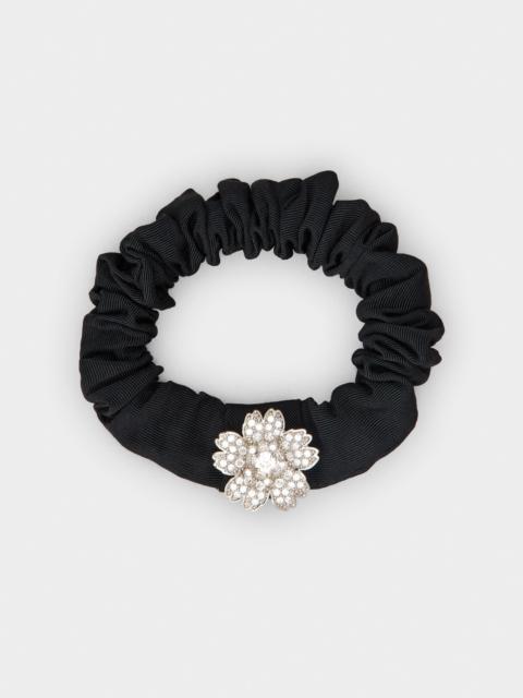Roger Vivier Efflorescence Scrunchie in grosgrain