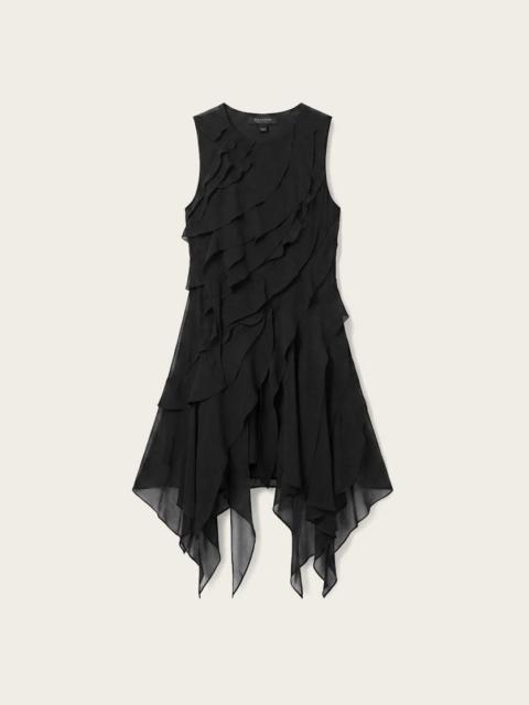 ALLSAINTS ANGIE PANEL MIDI DRESS
