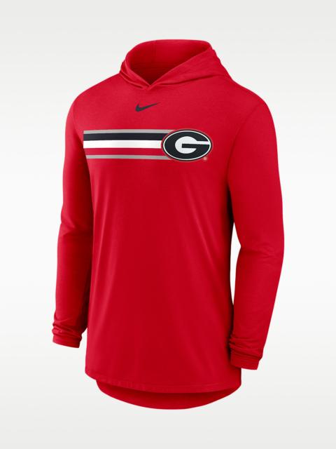 Nike Georgia Primetime Pattern Men's Nike Dri-FIT College Long-Sleeve Hooded T-Shirt