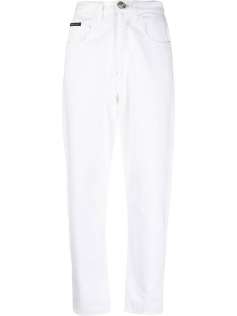 PHILIPP PLEIN high-waisted mom-fit jeans