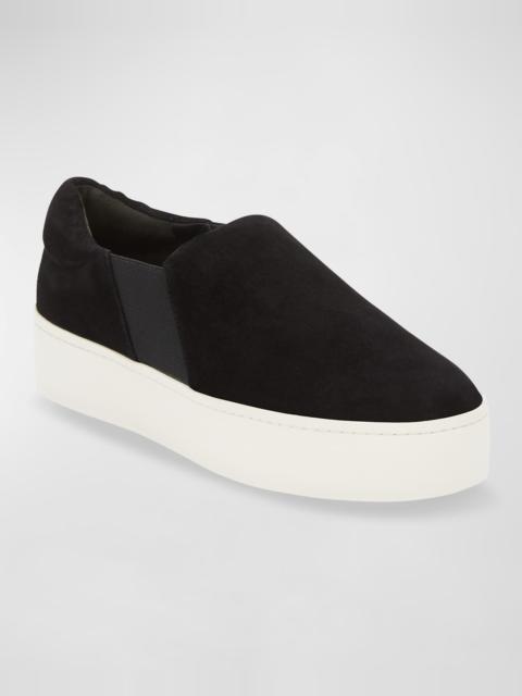 Vince Warren Suede Platform Skate Sneakers