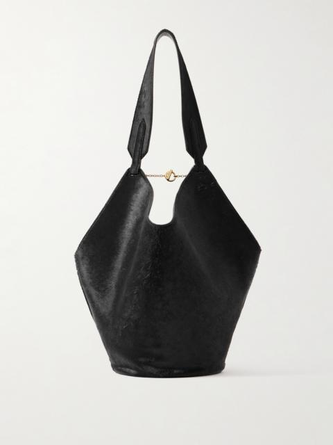 KHAITE Lotus Small Leather Tote