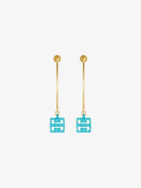 Givenchy 4G LIQUID EARRINGS IN METAL AND RESIN