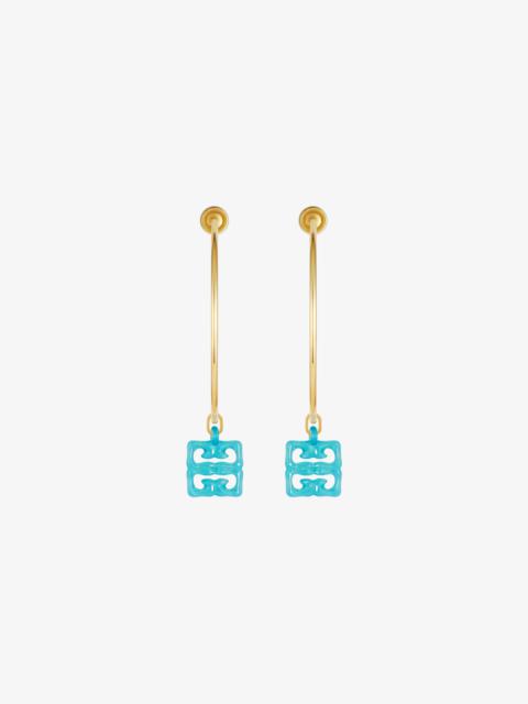 4G LIQUID EARRINGS IN METAL AND RESIN