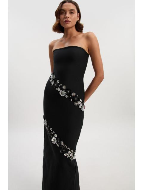 KAREN MILLEN Embellished Figure Form Bandeau Maxi Dress