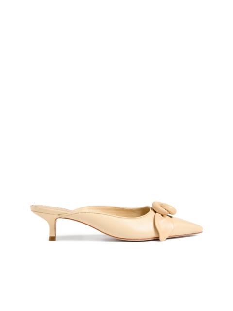 Cinq à Sept Layla rose-detail heel mules
