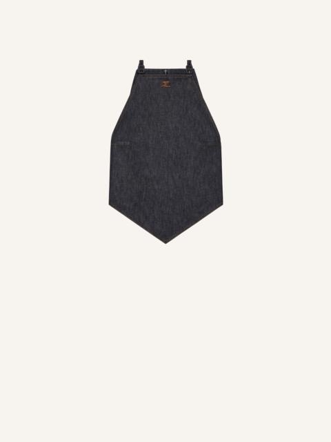 courrèges POINTY DENIM TANK TOP