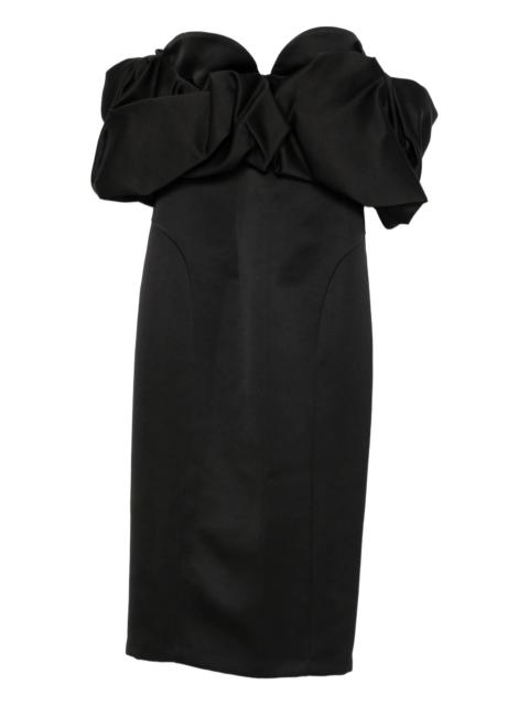 ELISABETTA FRANCHI Elisabetta Franchi Off-shoulder Ruffled Midi Dress