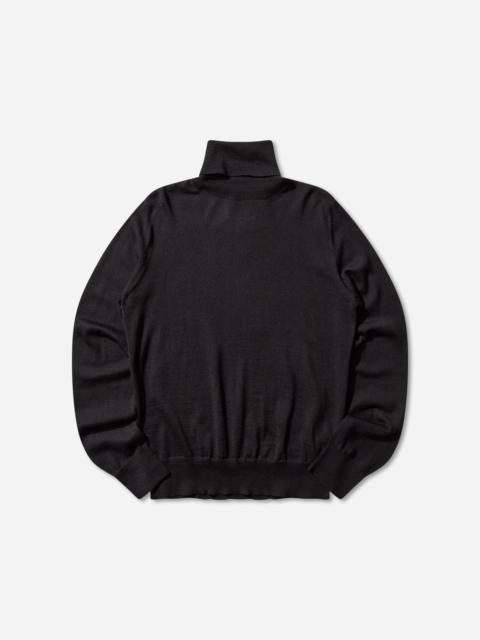 MM6 Maison Margiela Men's Elbow Patch Turtleneck Sweater Black