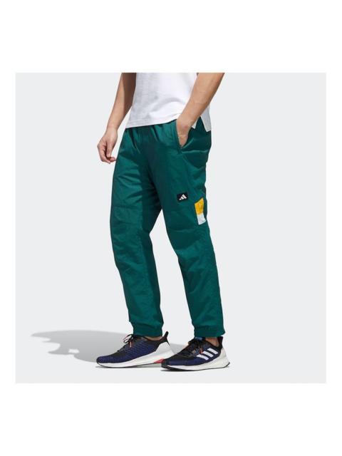 adidas adidas Ub Pnt Double logo Colorblock Casual Sports Pants Forest Green GM4440