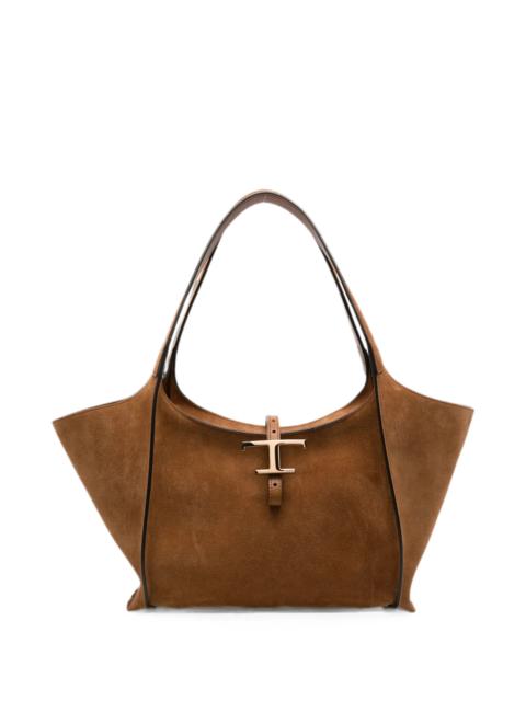 Tod's Tod's T Timeless Suede Tote Bag
