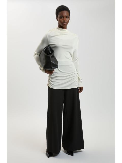 KAREN MILLEN Cowl Viscose Crepe Neck Sleeveless Top