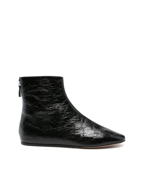 LE MONDE BÉRYL zip-detail flat ankle boots