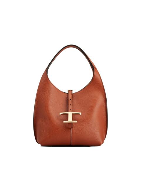 Tod's T-buckle pebble-grain tote bag