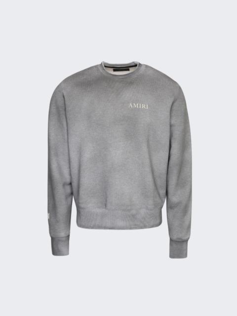 AMIRI Aged Puff Logo Crewneck Grey