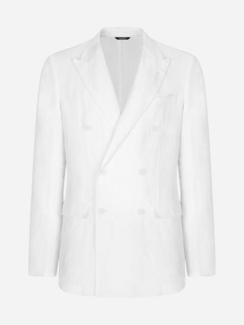 Dolce & Gabbana Double-breasted linen Taormina jacket