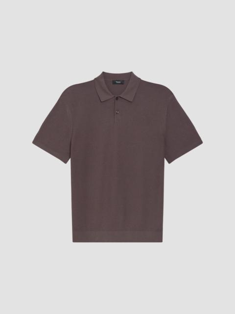 Theory Men's Soris Stretch Knit Polo Shirt - Classic Brown