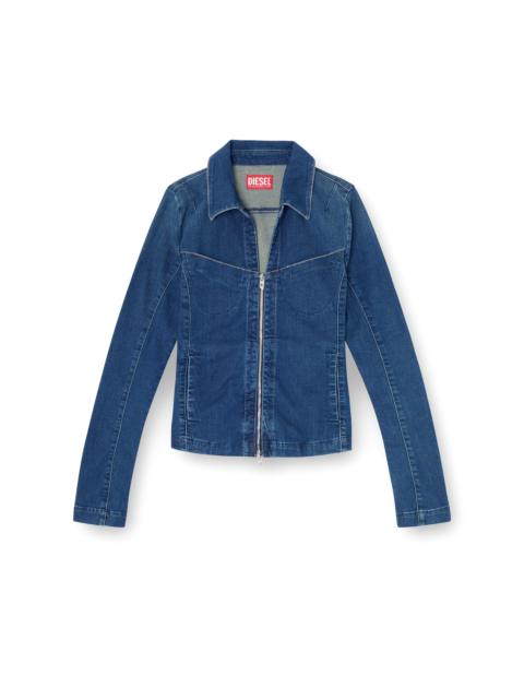 Diesel FULL-ZIP SHIRT IN DENIM
