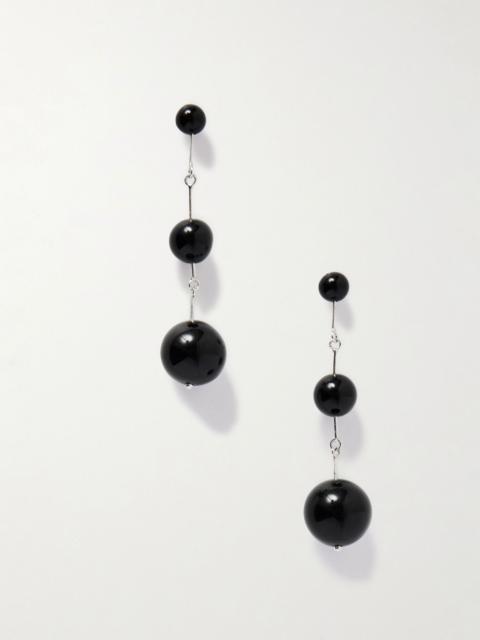Sophie Buhai Olive silver onyx earrings Black