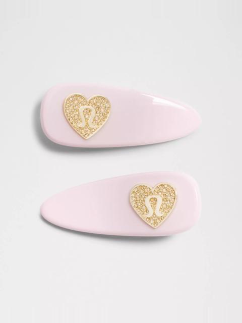 lululemon Jewelled Alligator Clips *2 Pack