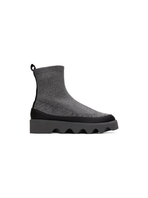 ISSEY MIYAKE Gray United Nude Edition Bounce Fit-3 Boots