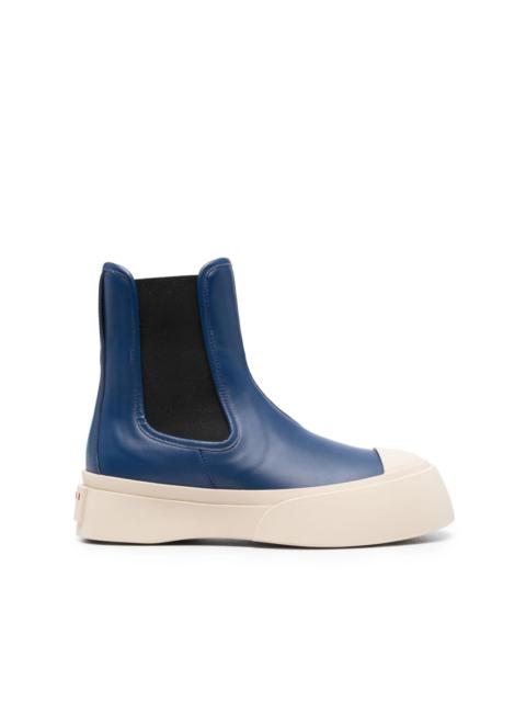Marni 50mm round-toe leather ankle boots