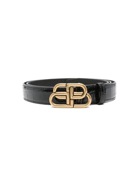 BALENCIAGA BB thin belt