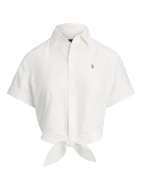 Polo Ralph Lauren tied-front short-sleeve shirt