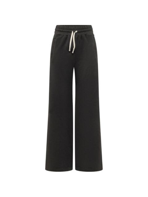 Palm Angels logo-print wide-leg track pants