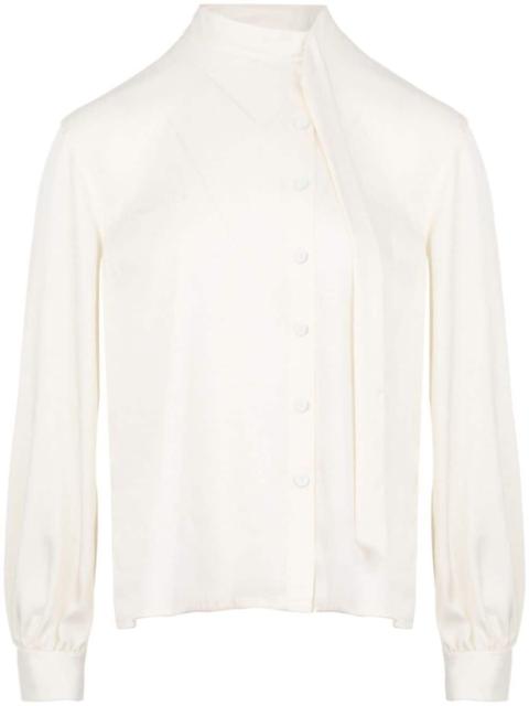 Ports 1961 scarf-detail long-sleeve shirt