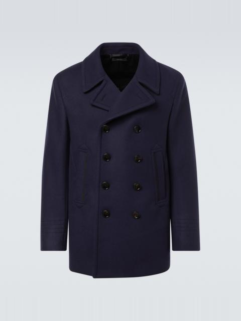 TOM FORD Wool felt peacoat