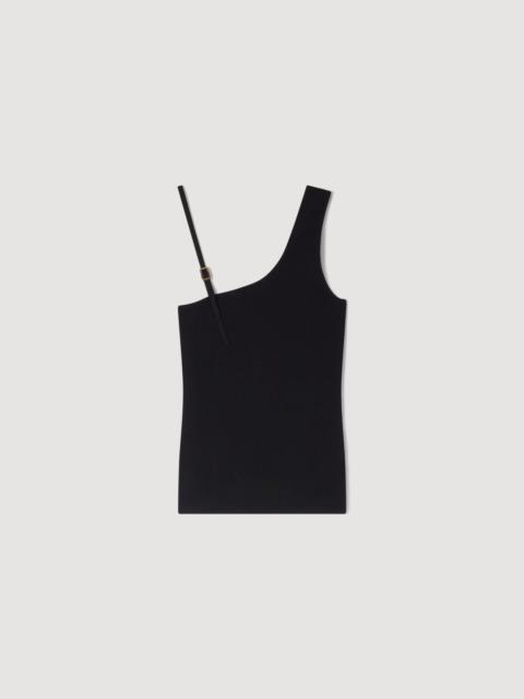 Sandro ASYMMETRIC KNIT TOP