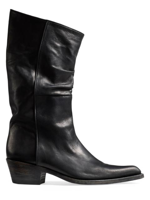 KHAITE Women's Clive Leather Boots - Black